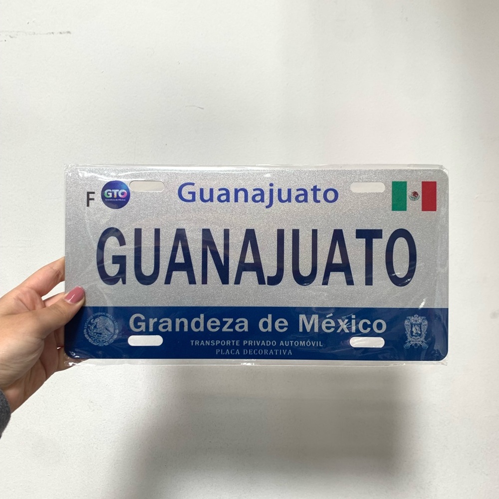 Guanajuato decorative car front license plate